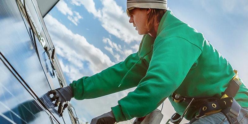 設置されたソーラー・パネル