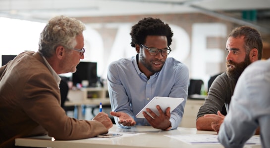 man walking with a bike