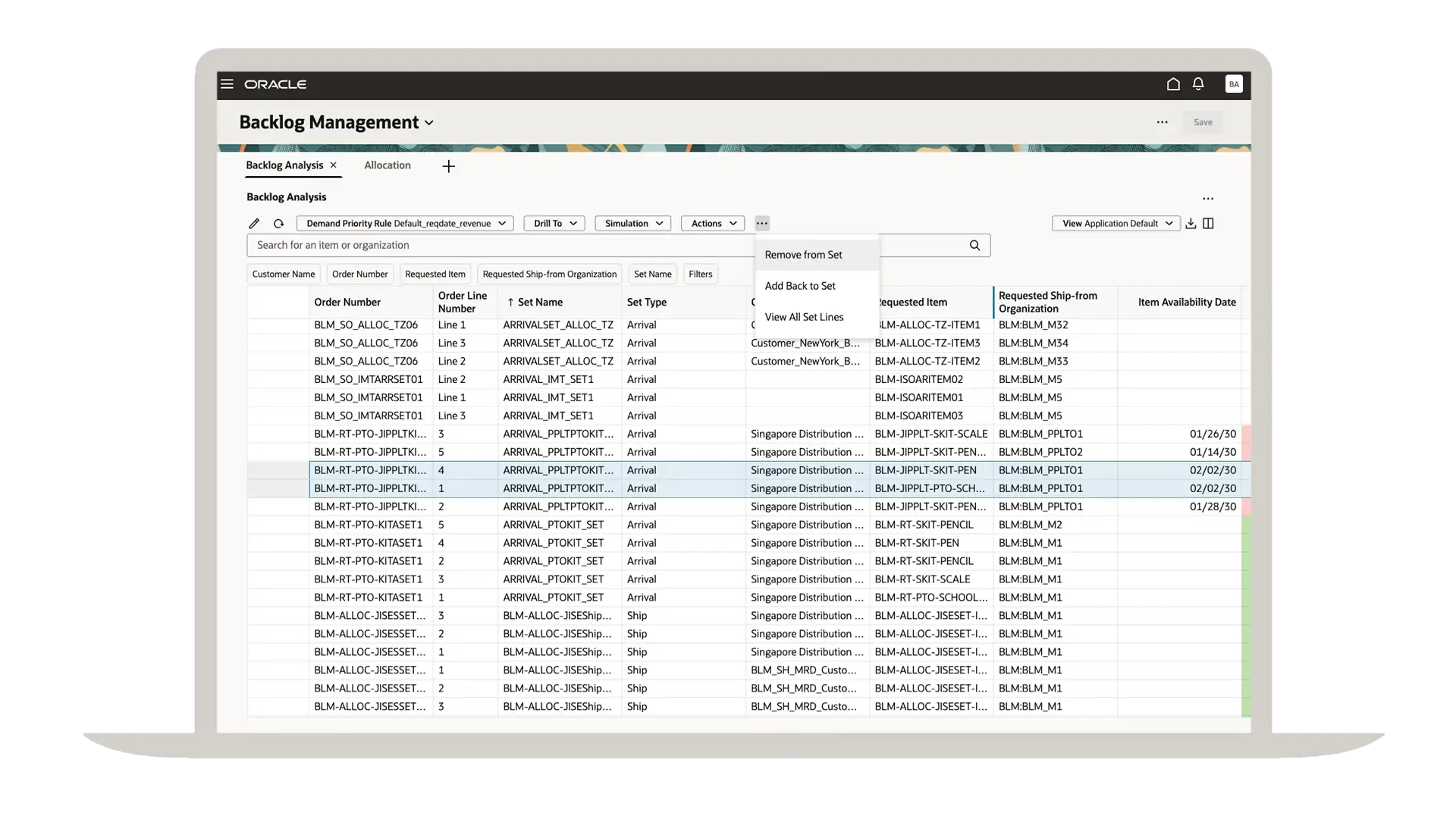 Fine-tune allocation quantities as needed