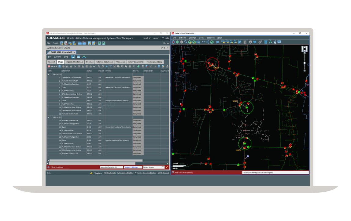 fault location dashboard screenshot